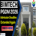 BIMTECH PGDM Admission 2026 Deadline Extended Again; Apply Online by March 2